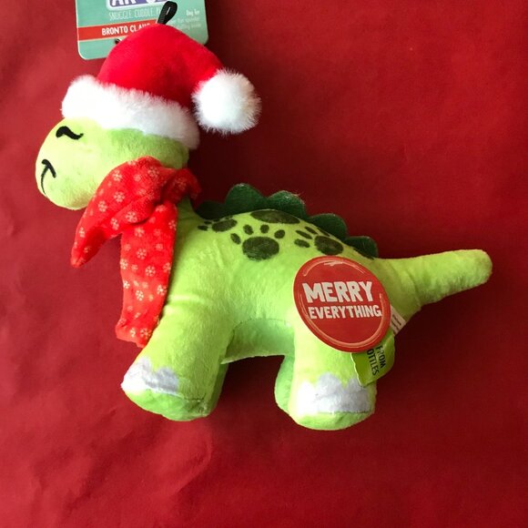 Snug Arooz Christmas/Holiday Stego Claus Dinosaur Crinkle/Squeaky 10X 8'' - Picture 3 of 5